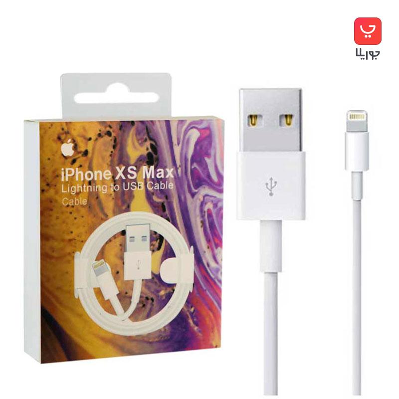 کابل شارژ USB به لایتنینگ ایفون iPhone XS Max طول یک متر